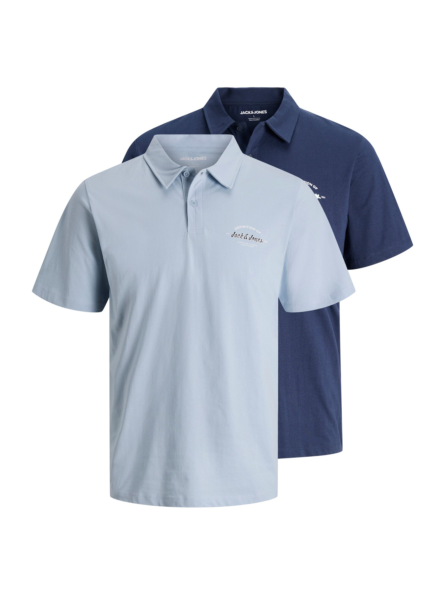 Jack & Jones Plus Tricou 'JJBRANDON'  bleumarin / azuriu
