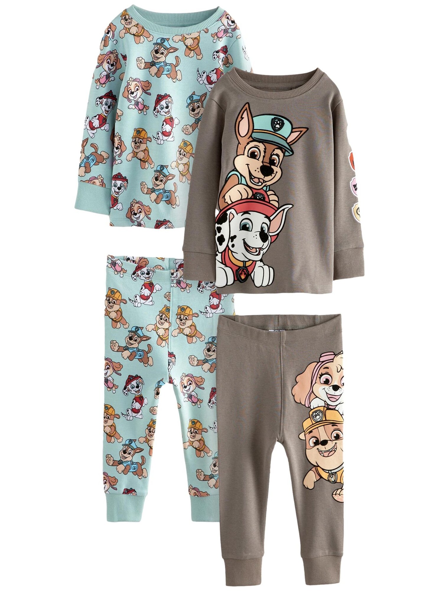 Next Pijamale  albastru deschis / gri taupe / mai multe culori