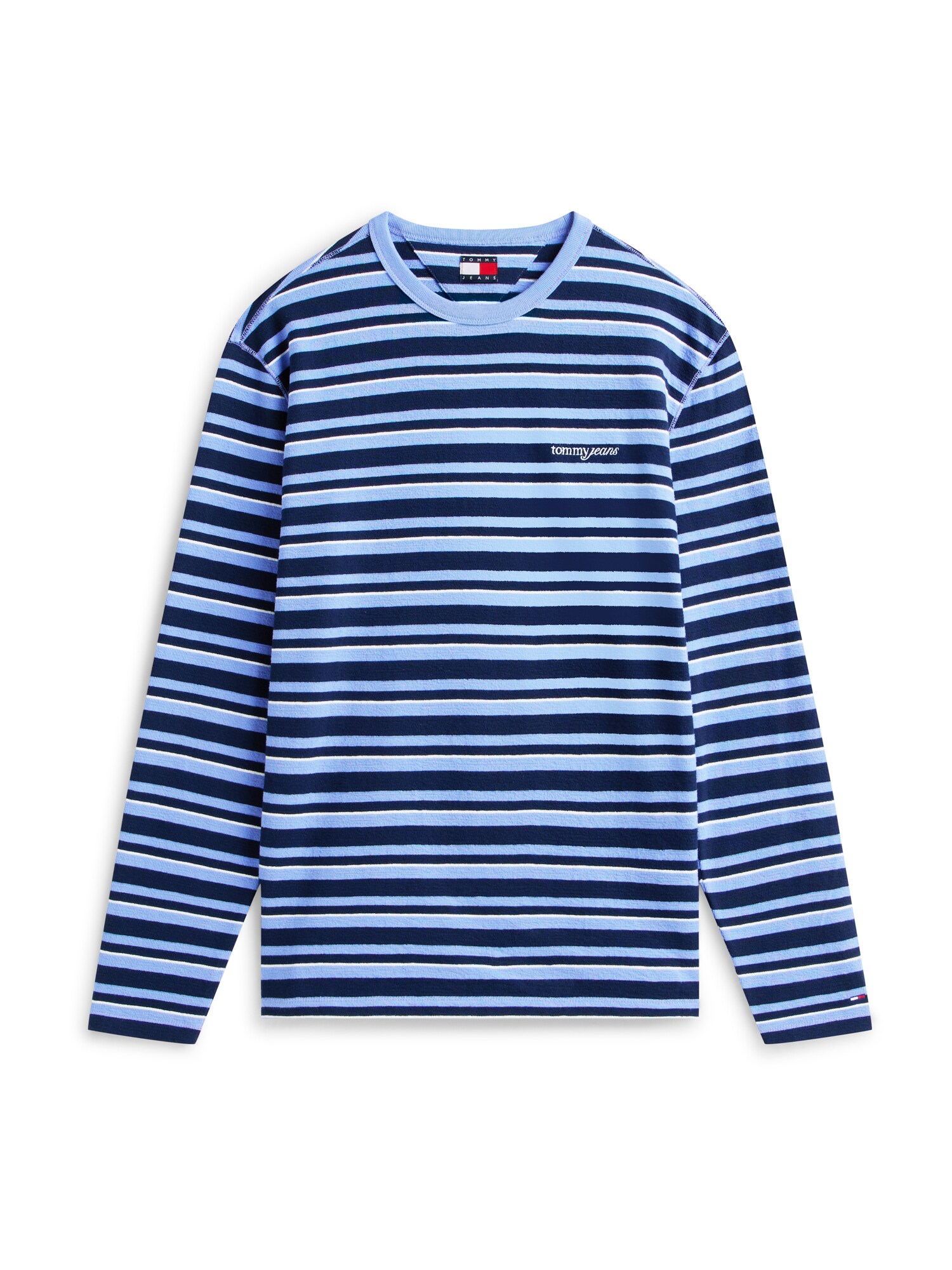 Tommy Jeans Tricou  albastru marin / albastru deschis / alb