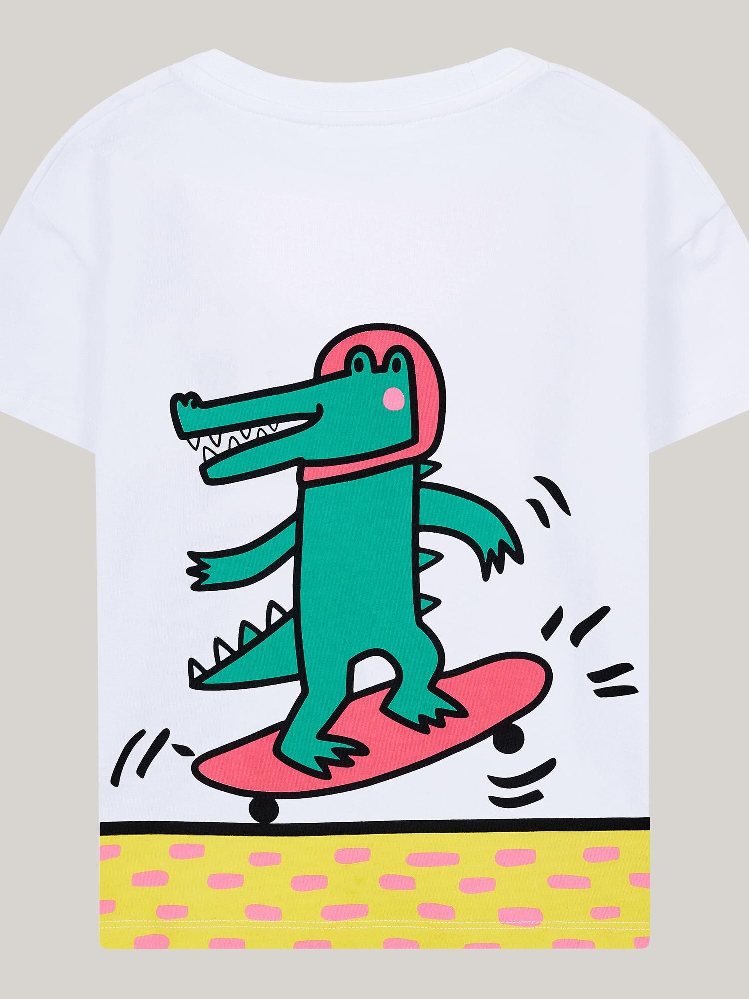 Thumbnail - SATURNDAY Shirt Krokodil auf Skateboard