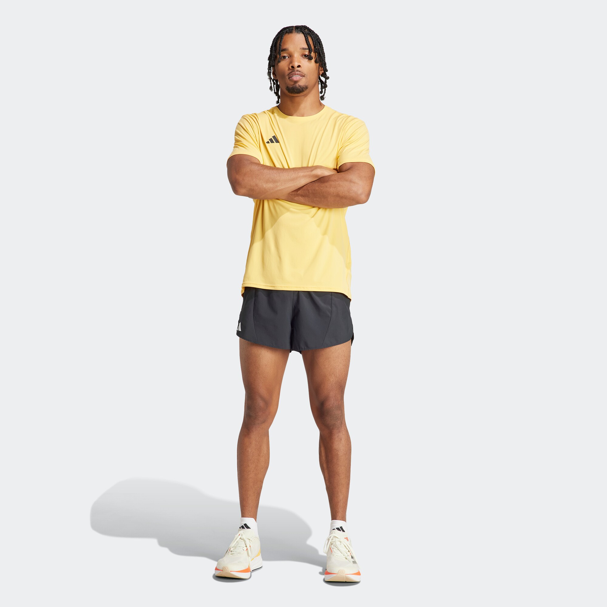 ADIDAS PERFORMANCE Sportnadrágok 'Adizero Essentials '  ezüstszürke / fekete termék 2. képe