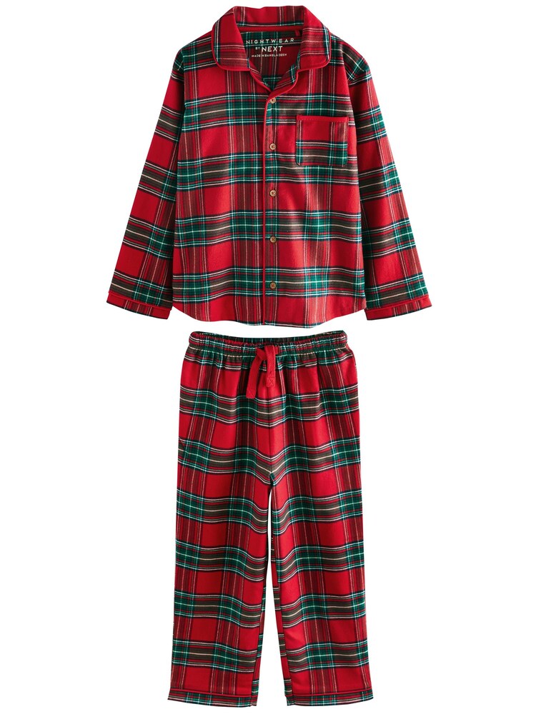 Next Schlafanzug 'Xmas' Jungen Größe 104 grün / rot / weiß