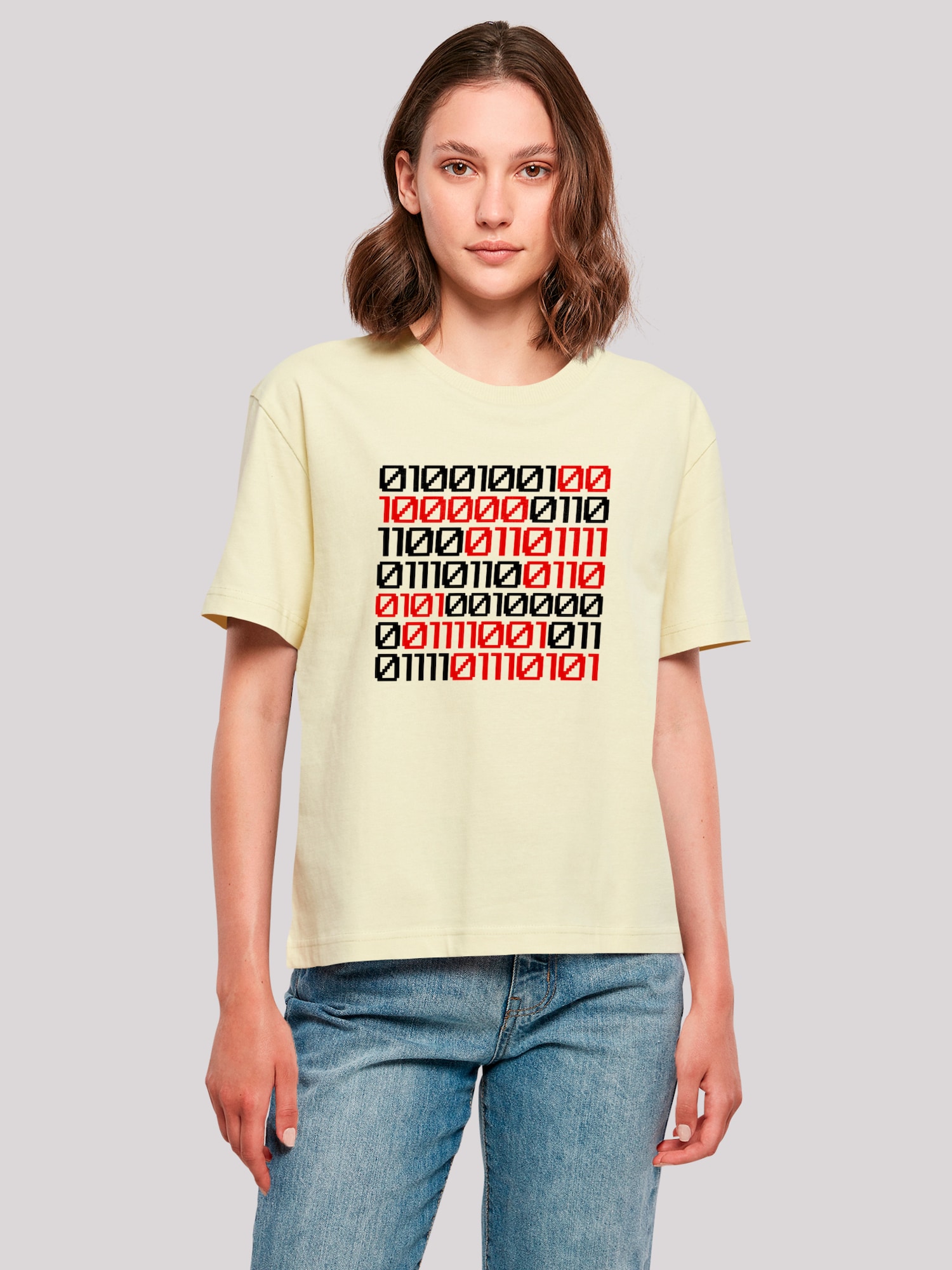 Thumbnail - F4NT4STIC T-Shirt I love you 01001001 Binary Code Valentinstag