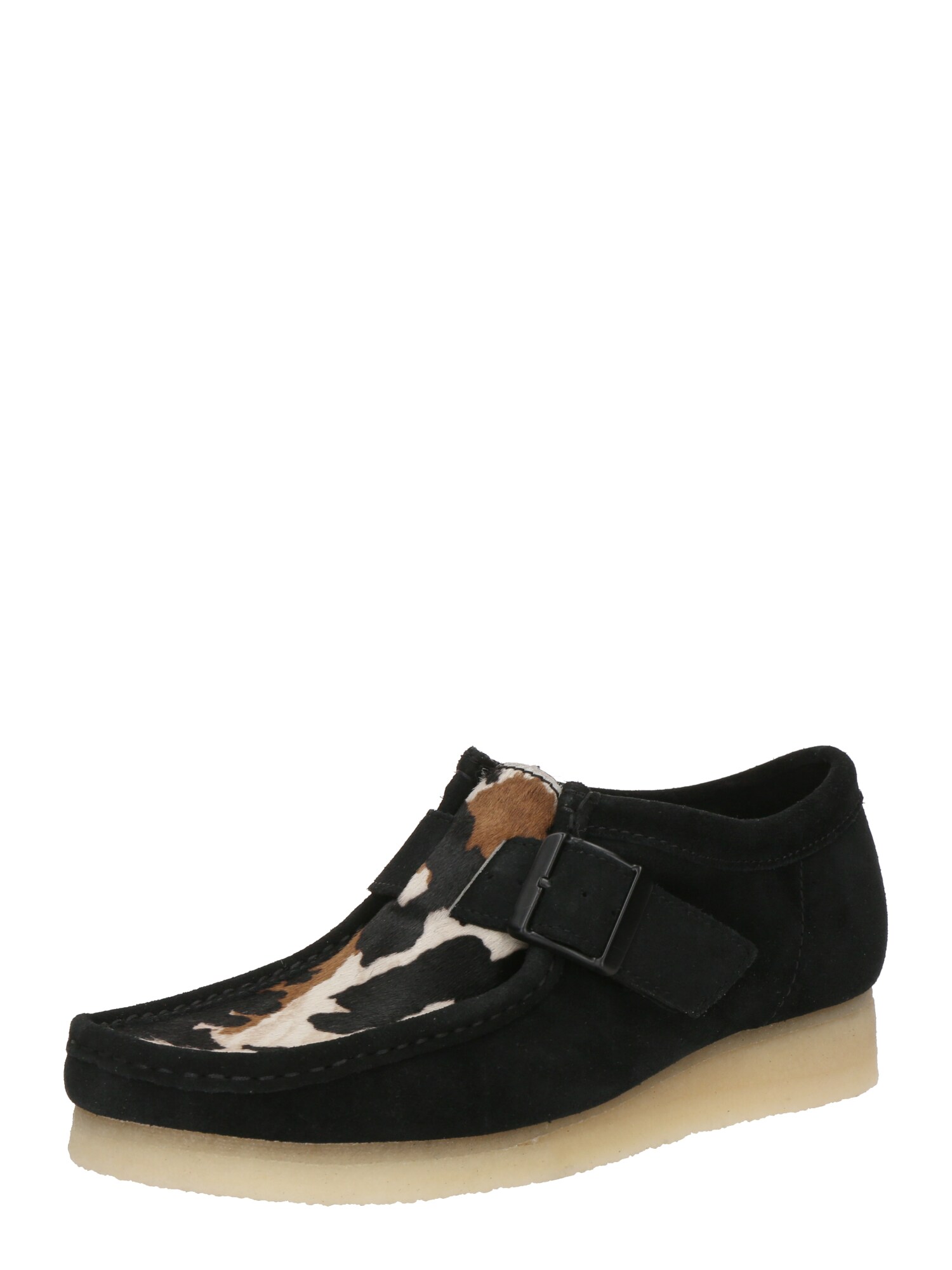 Clarks Originals Házicipő 'Wallabee'  umbra / fekete / gyapjúfehér akciós termékkép 1