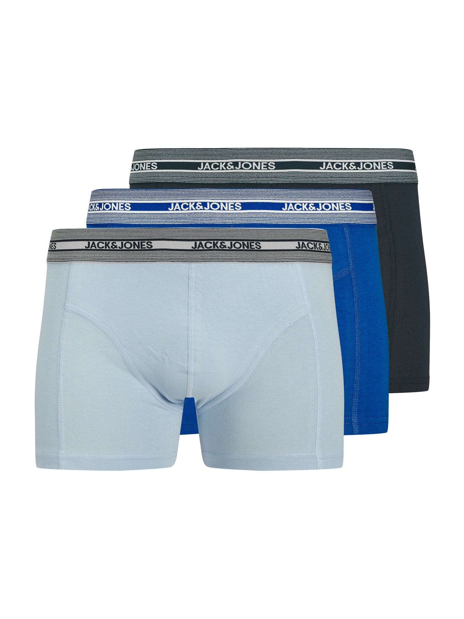 JACK & JONES Boxeri JACLEO  albastru regal / albastru deschis / verde închis