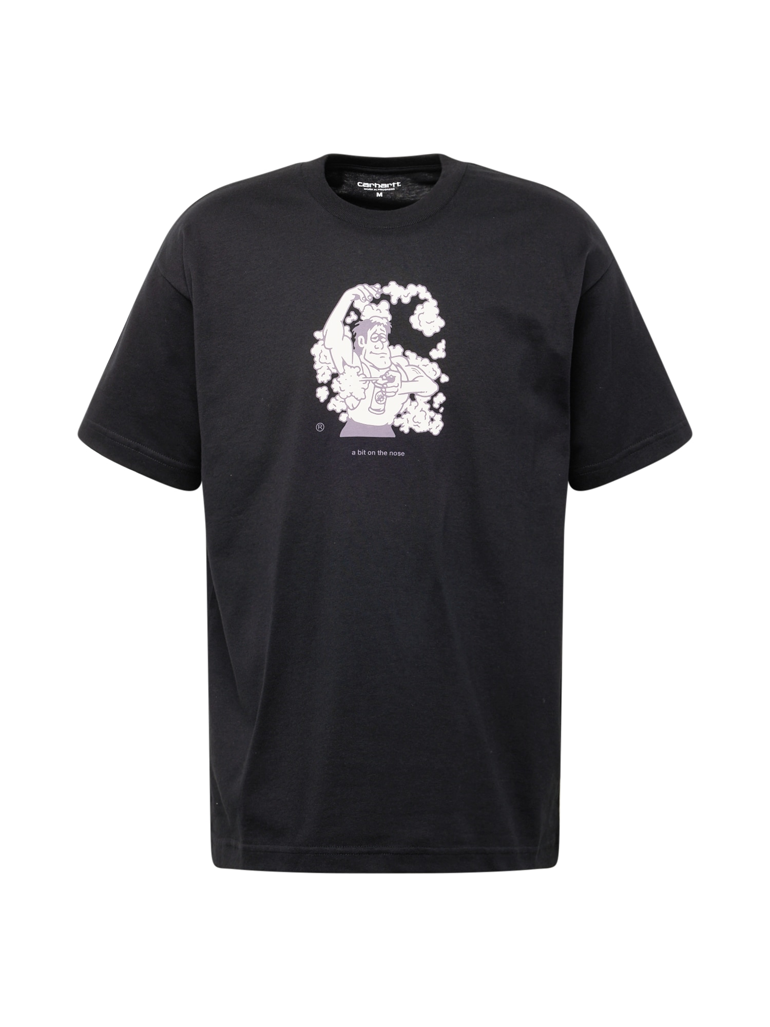 Carhartt WIP Тениска 'Deo'  люляк / черно / бяло