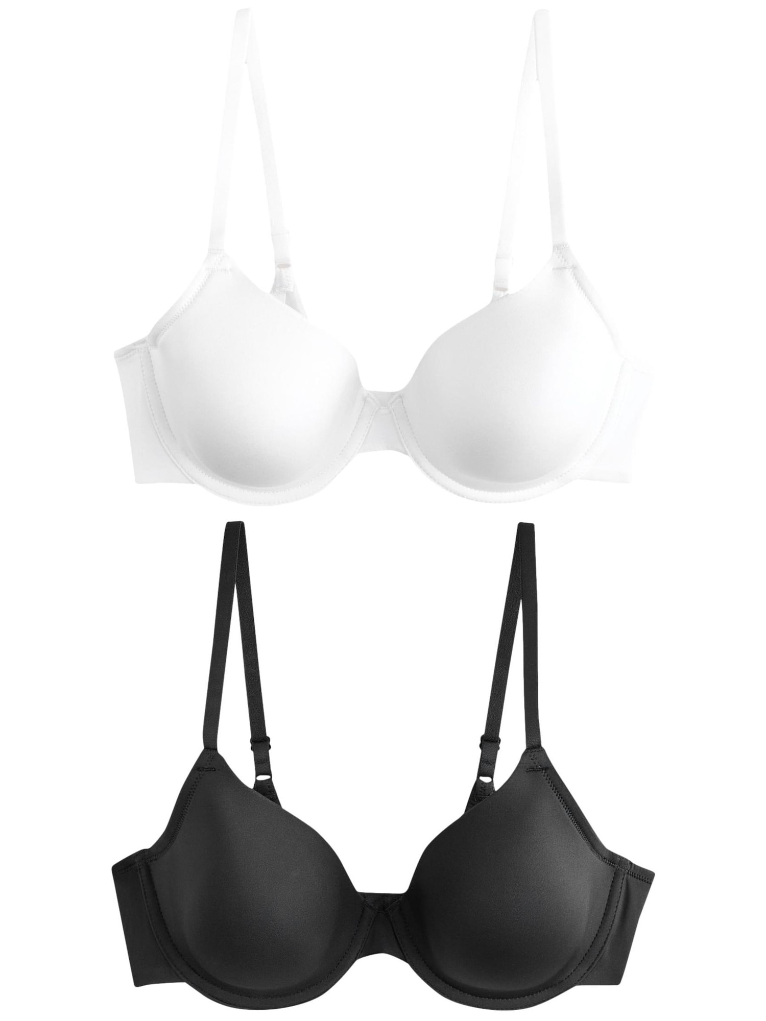 Next Sutien  negru / alb