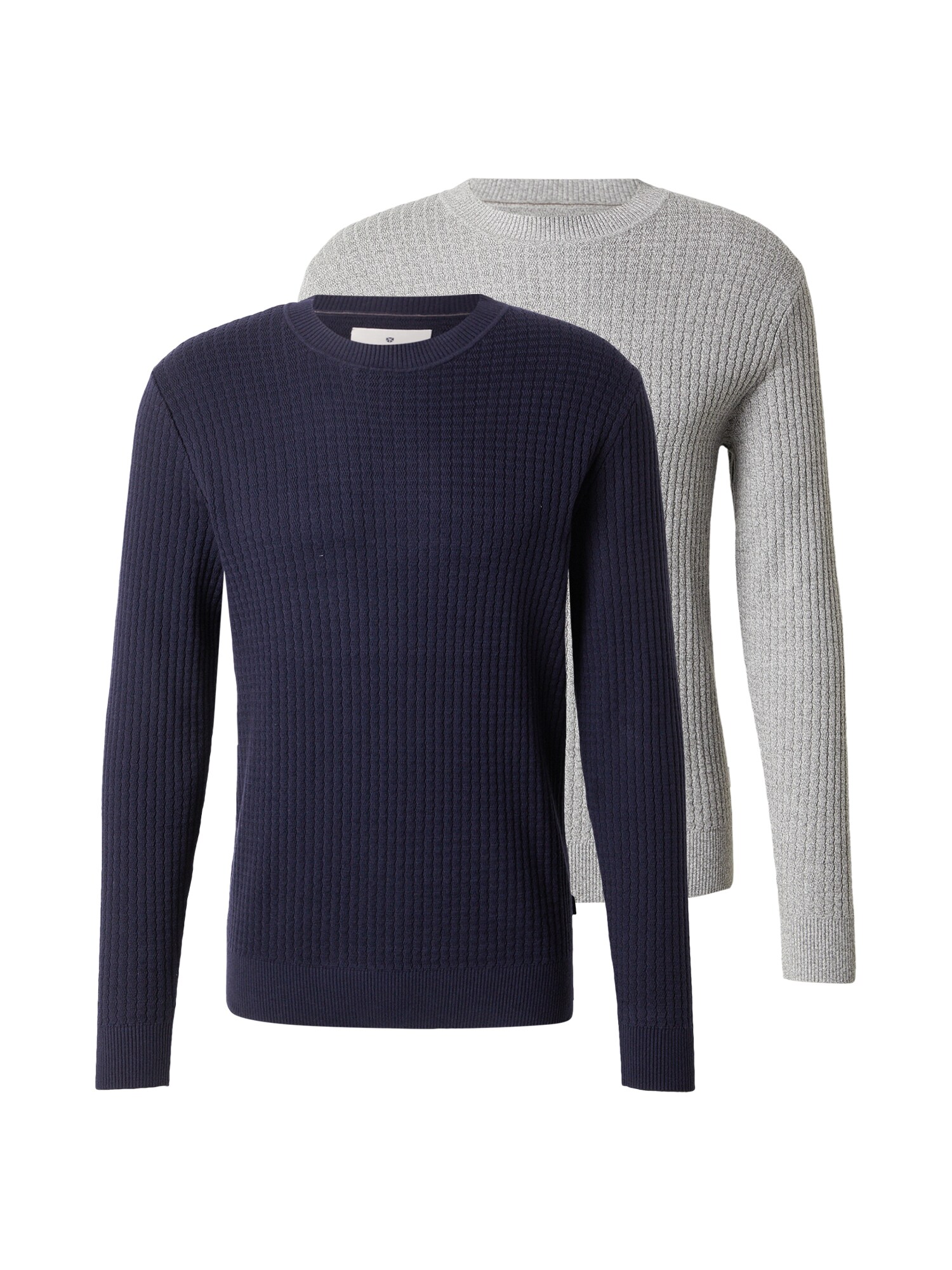 Jack & Jones Premium Pulover 'JPRBLUBARKLEY'  nočno modra / siva