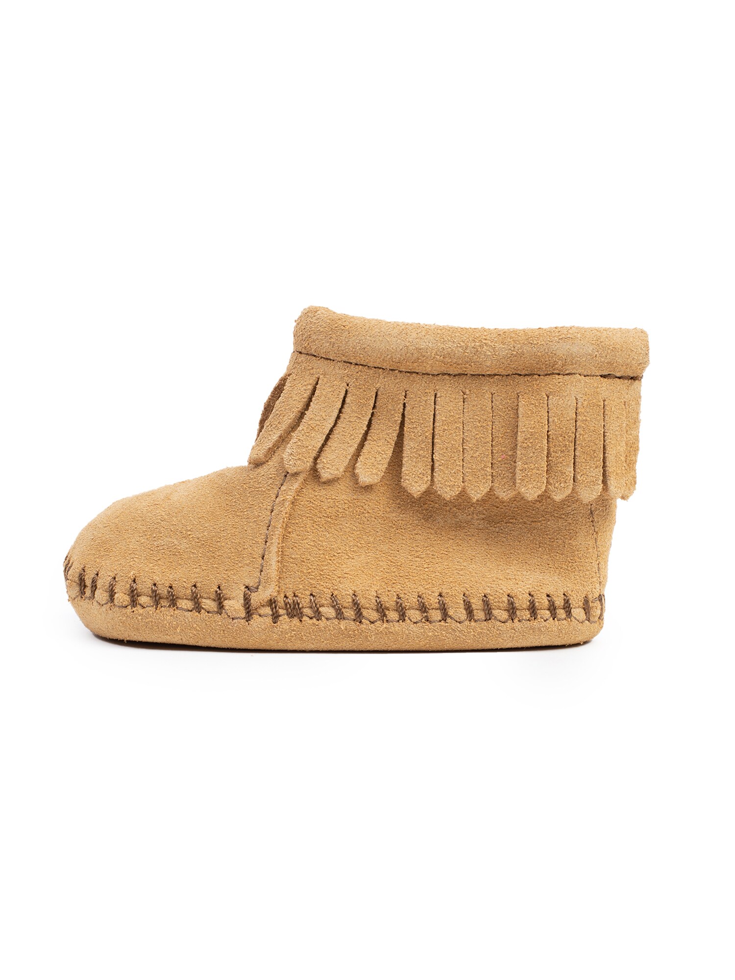 Minnetonka Obuv na prvé kroky 'Back Flap'  svetlohnedá