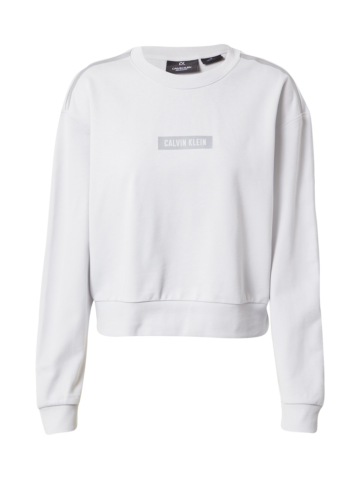 Calvin Klein Performance Sweatshirt de desporto  cinzento / cinzento-prateado