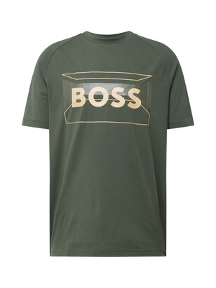 Boss Shirt Beige / Olijfgroen