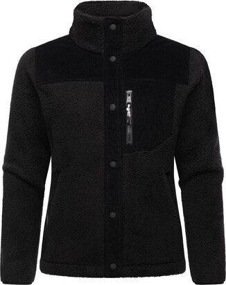 Ragwear Fleece jas ‘Appopis Block’ Zwart