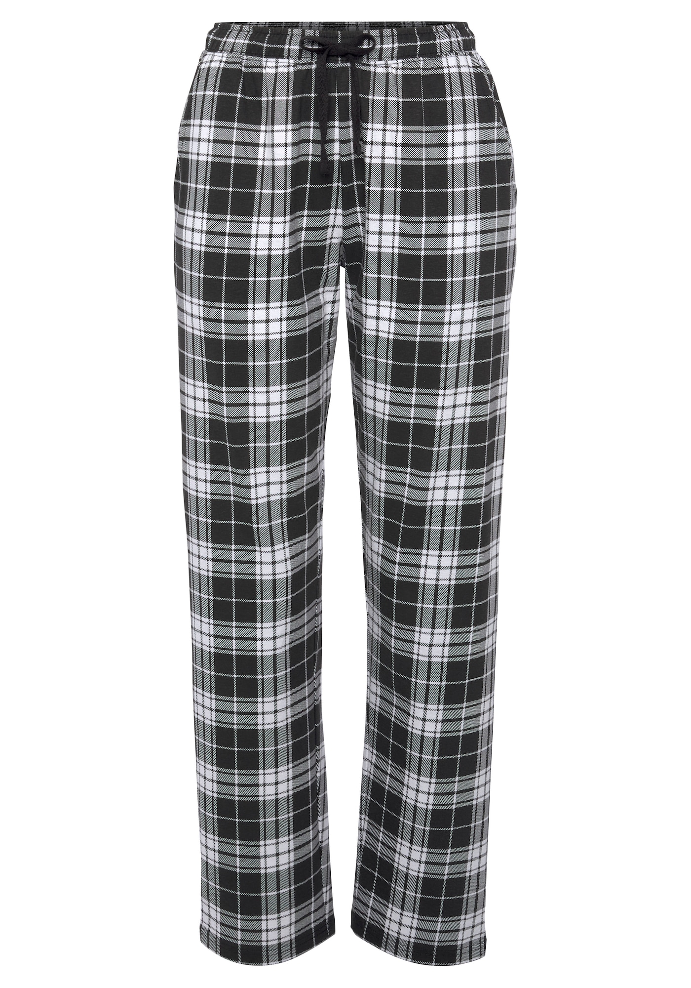 VIVANCE Панталон пижама  черно / бяло
