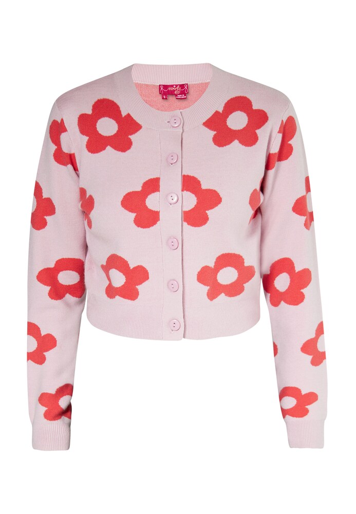 swirly Strickjacke Damen Größe S rosa / blutrot