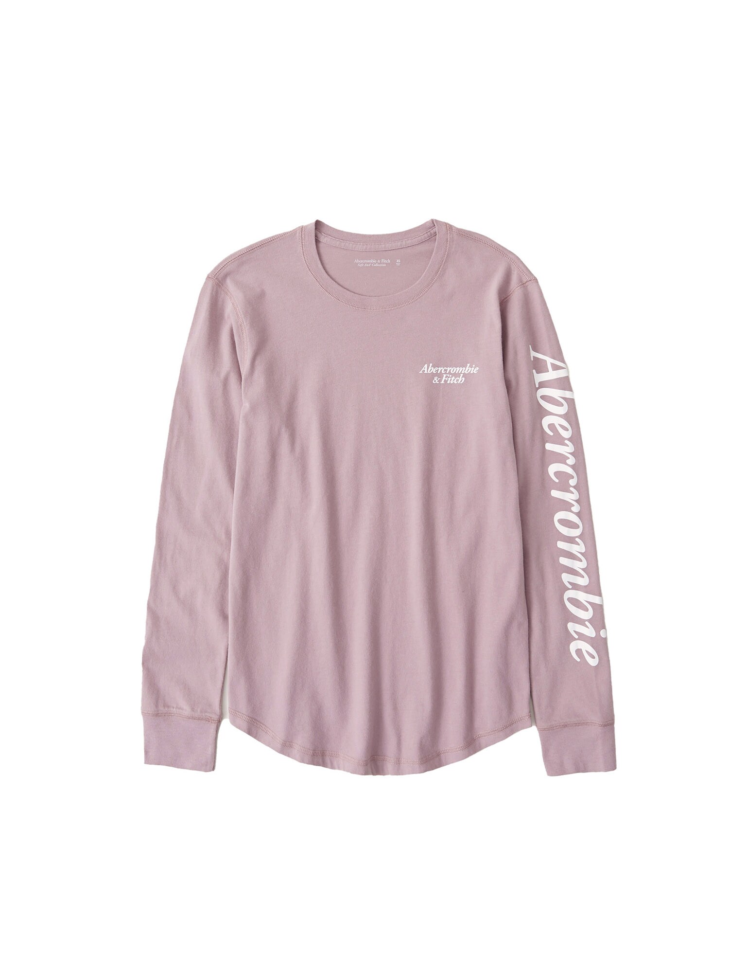 Abercrombie & Fitch Marškinėliai  ryškiai rožinė spalva / balta