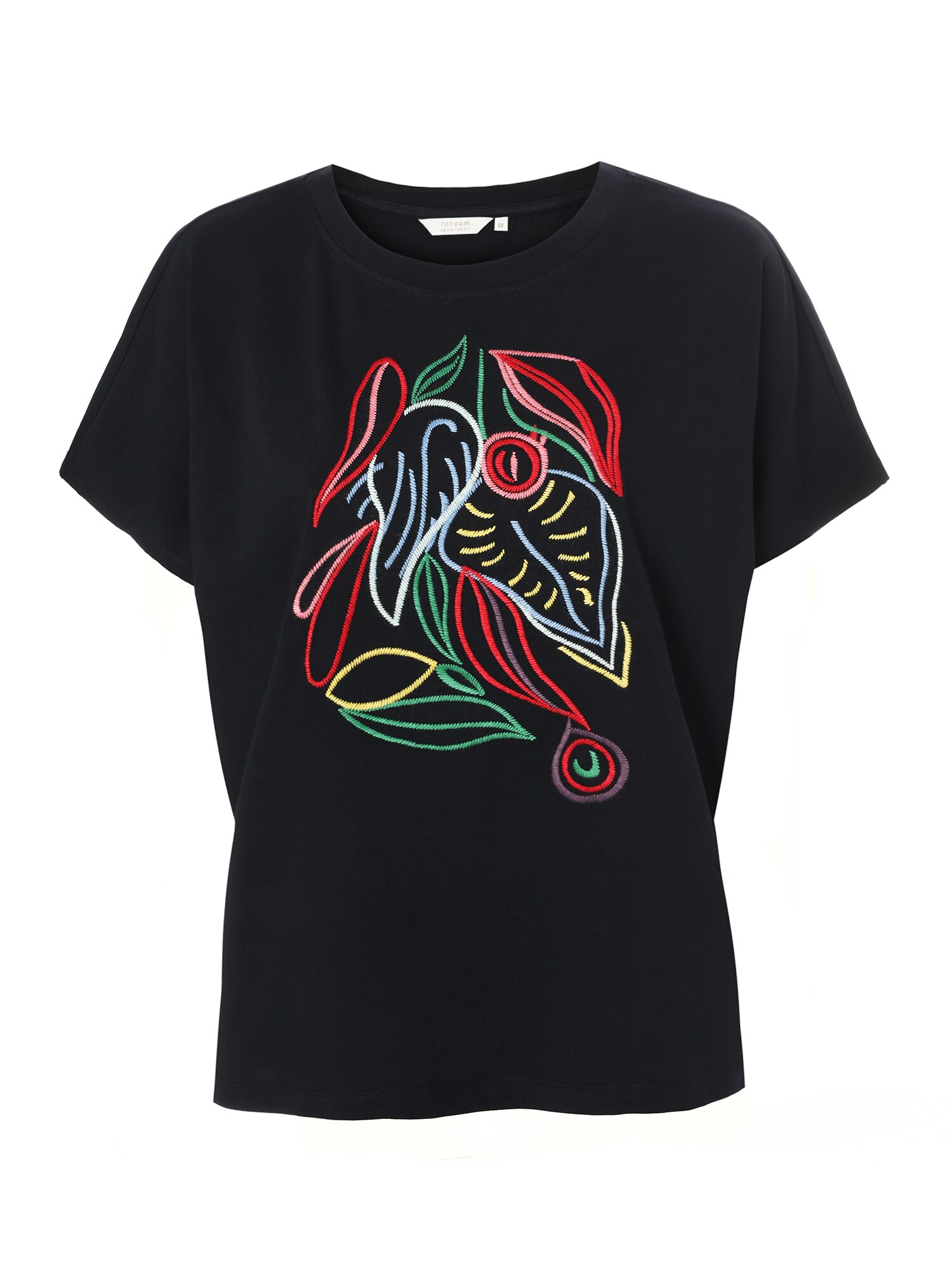 TATUUM Tricou 'Nils 4'  bleumarin / verde pin / roșu intens / alb