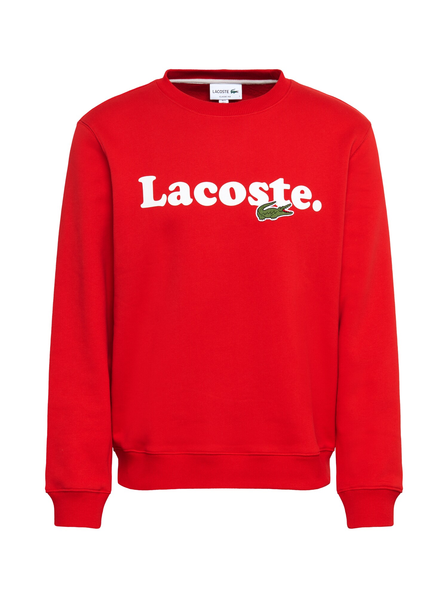 LACOSTE Megztinis be užsegimo  raudona / balta
