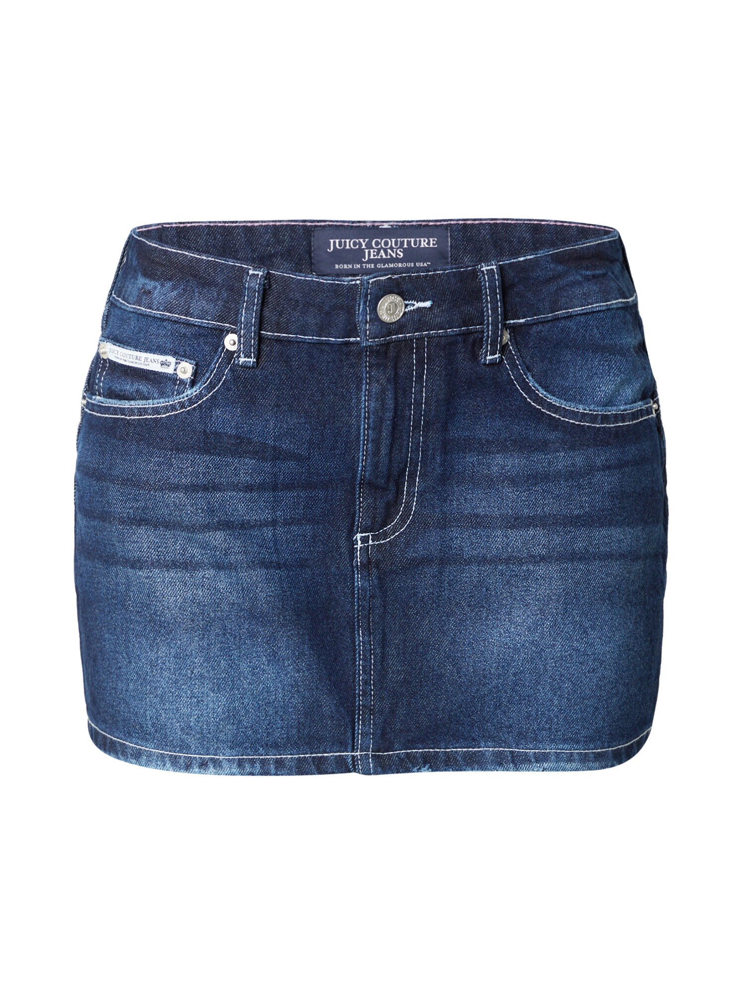 Juicy Couture Fustă  albastru denim / alb