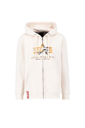 alpha industries Sweatshirt Grijs / Antraciet / Oranje / Wolwit