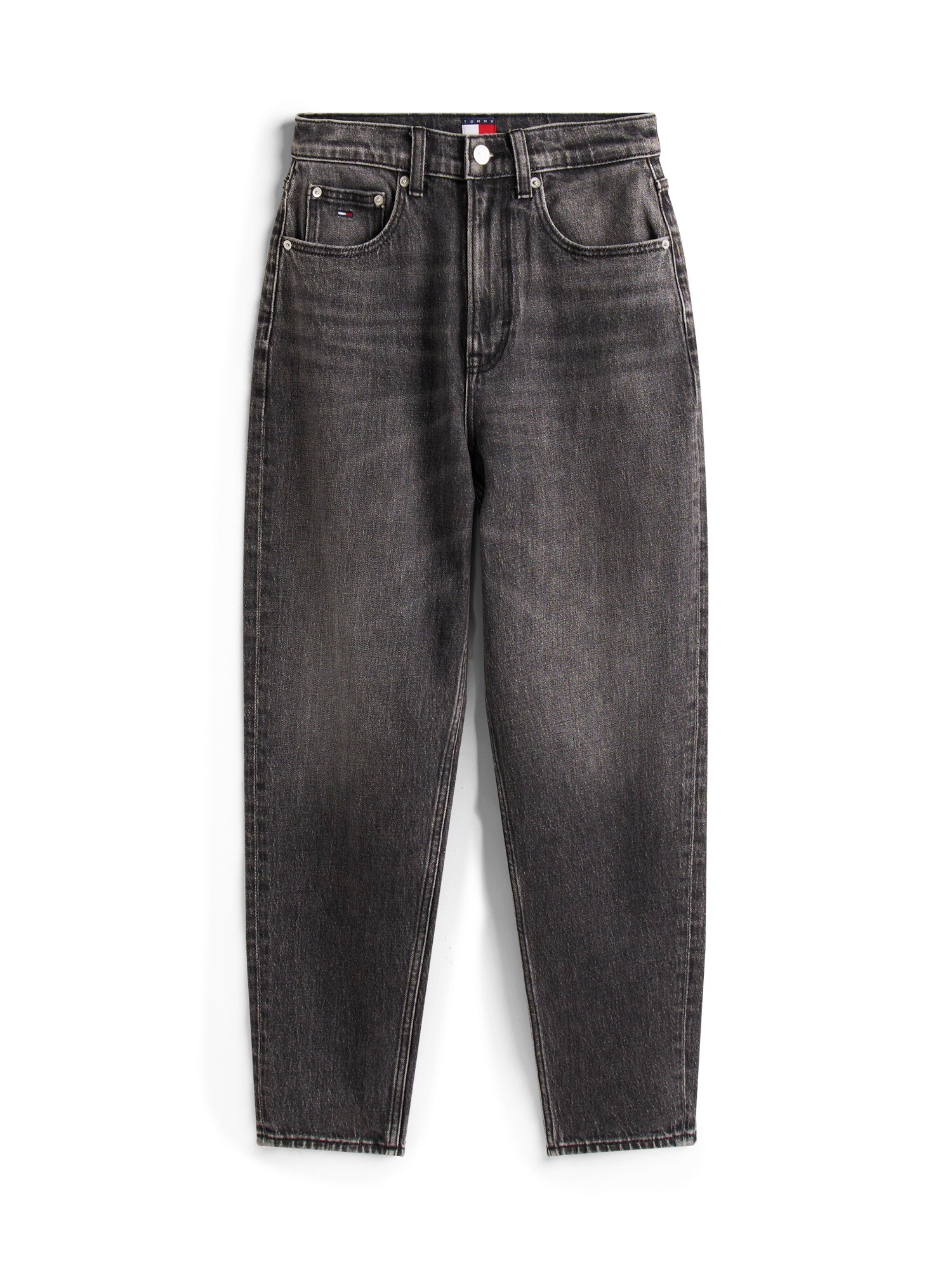 Tommy Jeans Jeans 'Ultra High Rise Mom Tapered Leg Black'  gri denim