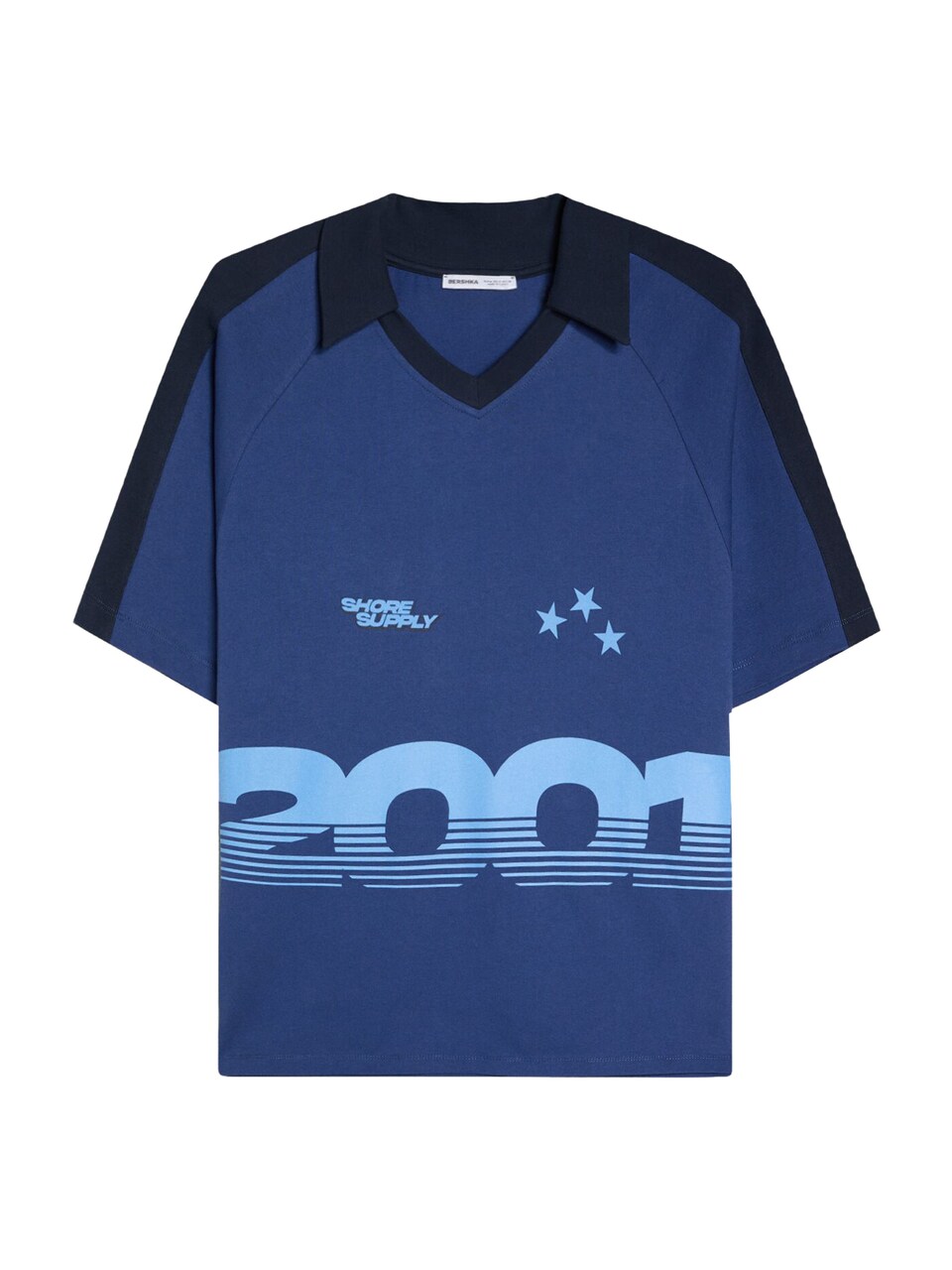 T-shirt marinblå / himmelsblå