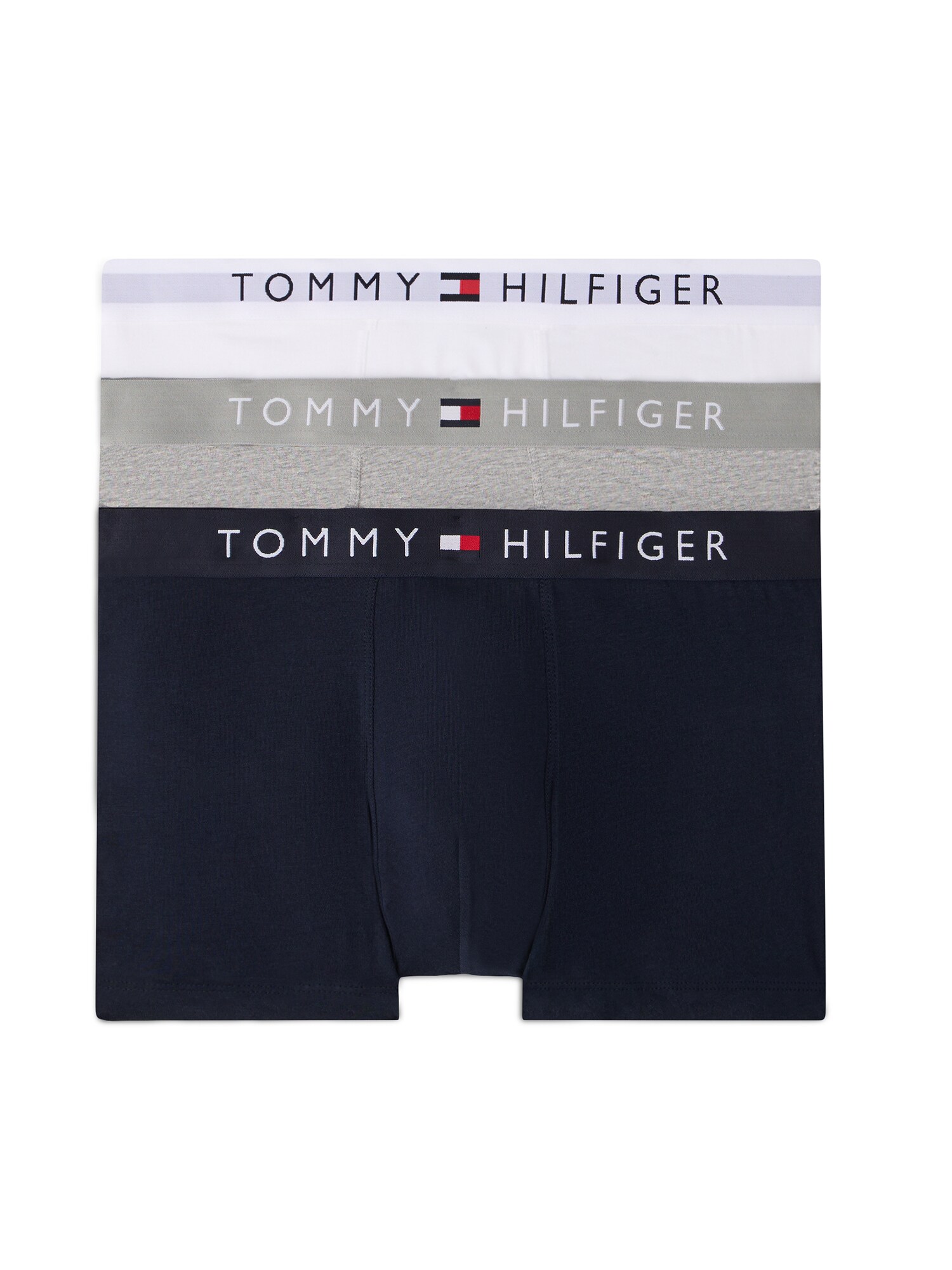 Tommy Hilfiger Underwear Boxershorts Marine / Grijs Gemêleerd / Rood / Wit