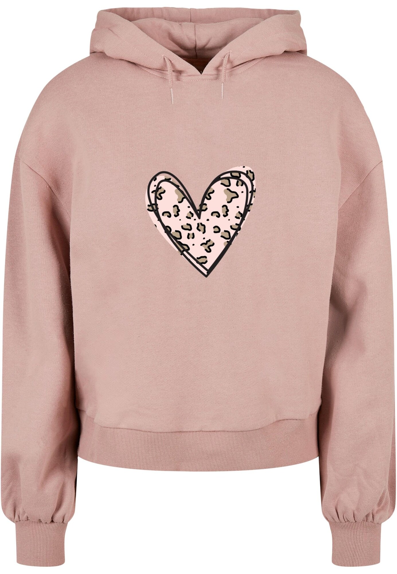 sweat-shirt 'valentines day - leopard heart'