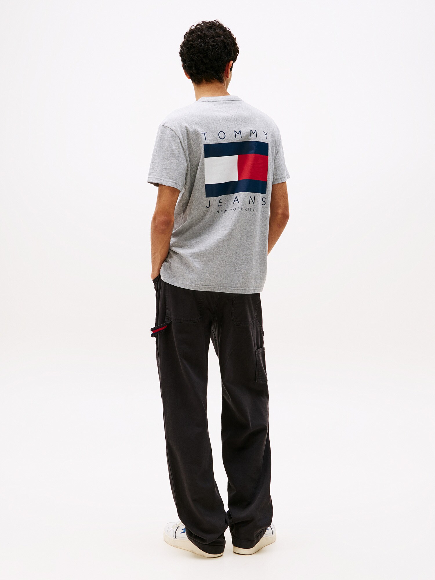 Tommy Jeans Tričko námornícka modrá / sivá / červená / biela (obrázok 3)