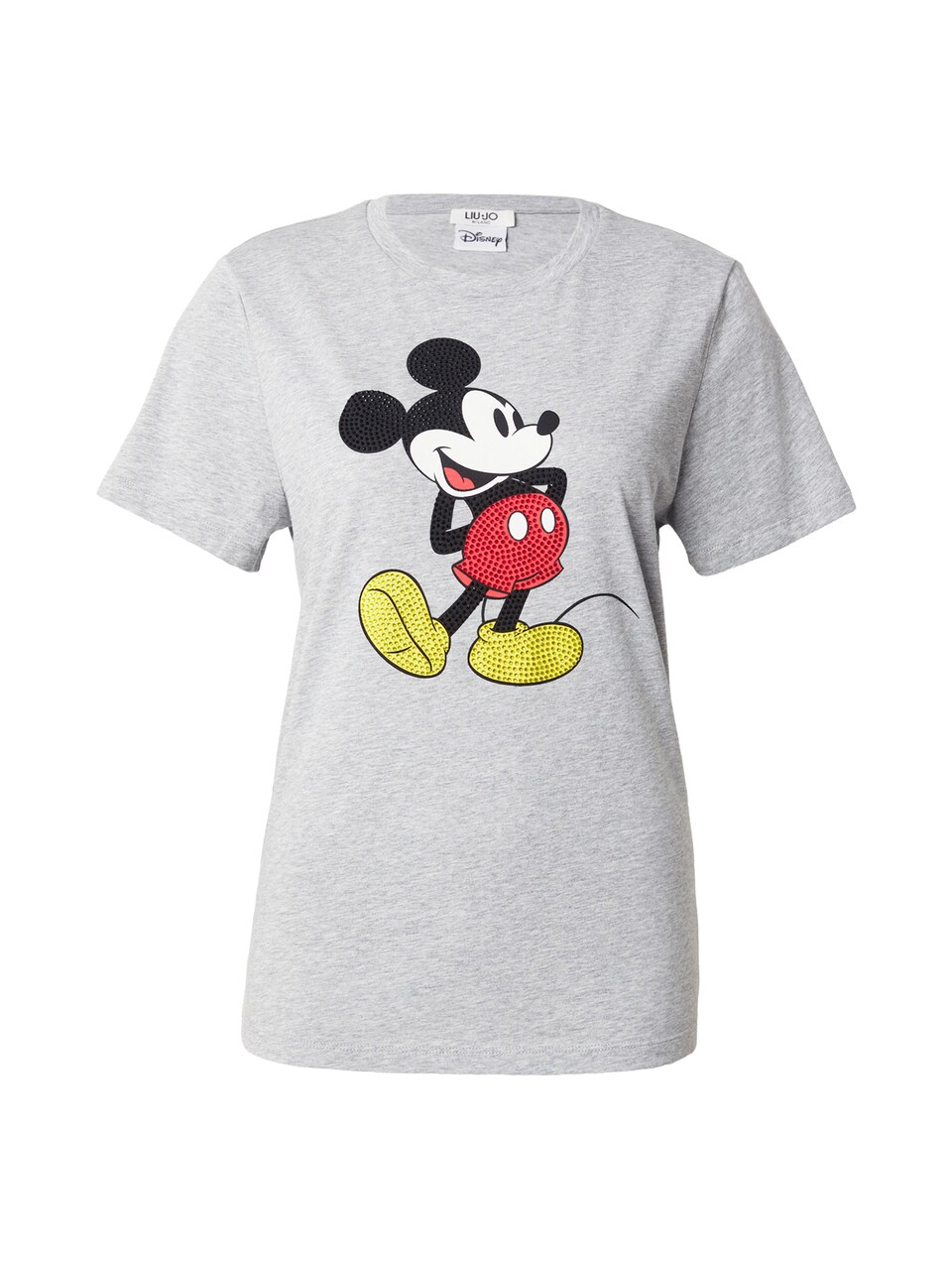 T-shirt grå / röd / svart