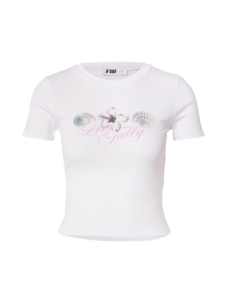 Tally Weijl T-Shirt Damen Größe M grau / rauchgrau / eosin / weiß