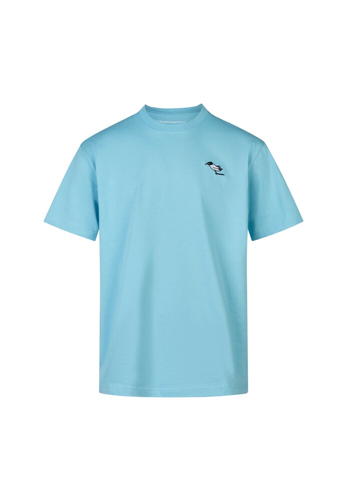 Cleptomanicx T-Shirt 'Classic Tee Storm Gull' Herren Größe S hellblau