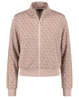 GUESS Sudadera con cremallera  beige claro / brocado