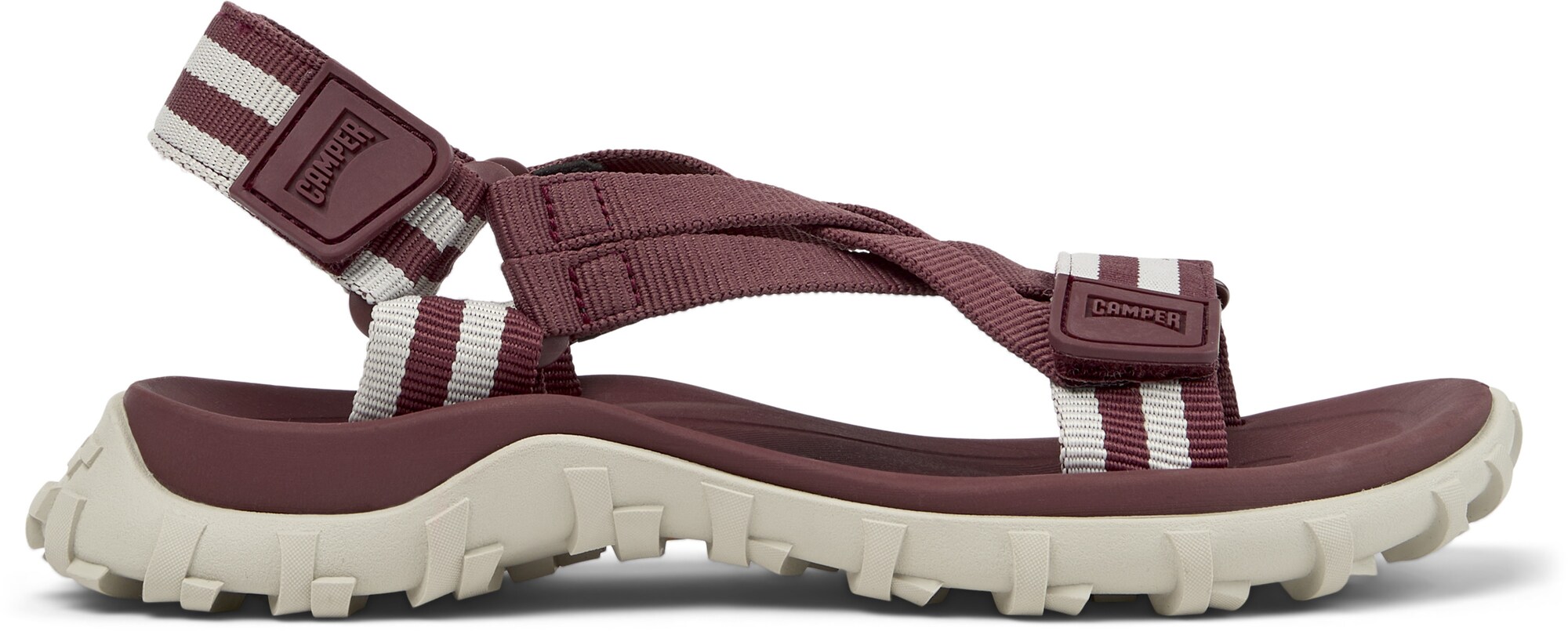 CAMPER Sandalias con hebilla  borgoña / blanco – imagen 2