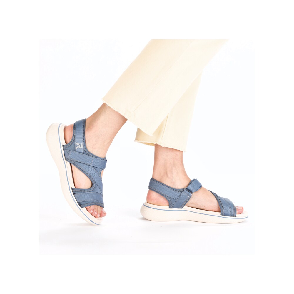 Rieker Sport Trekkingsandale Damen Größe 37 blau / weiß