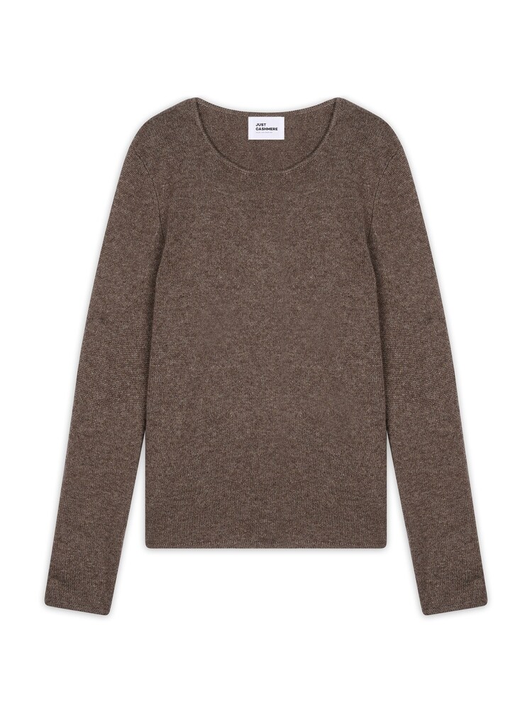 JUST CASHMERE Pullover 'Joyce' Damen Größe M dunkelbraun