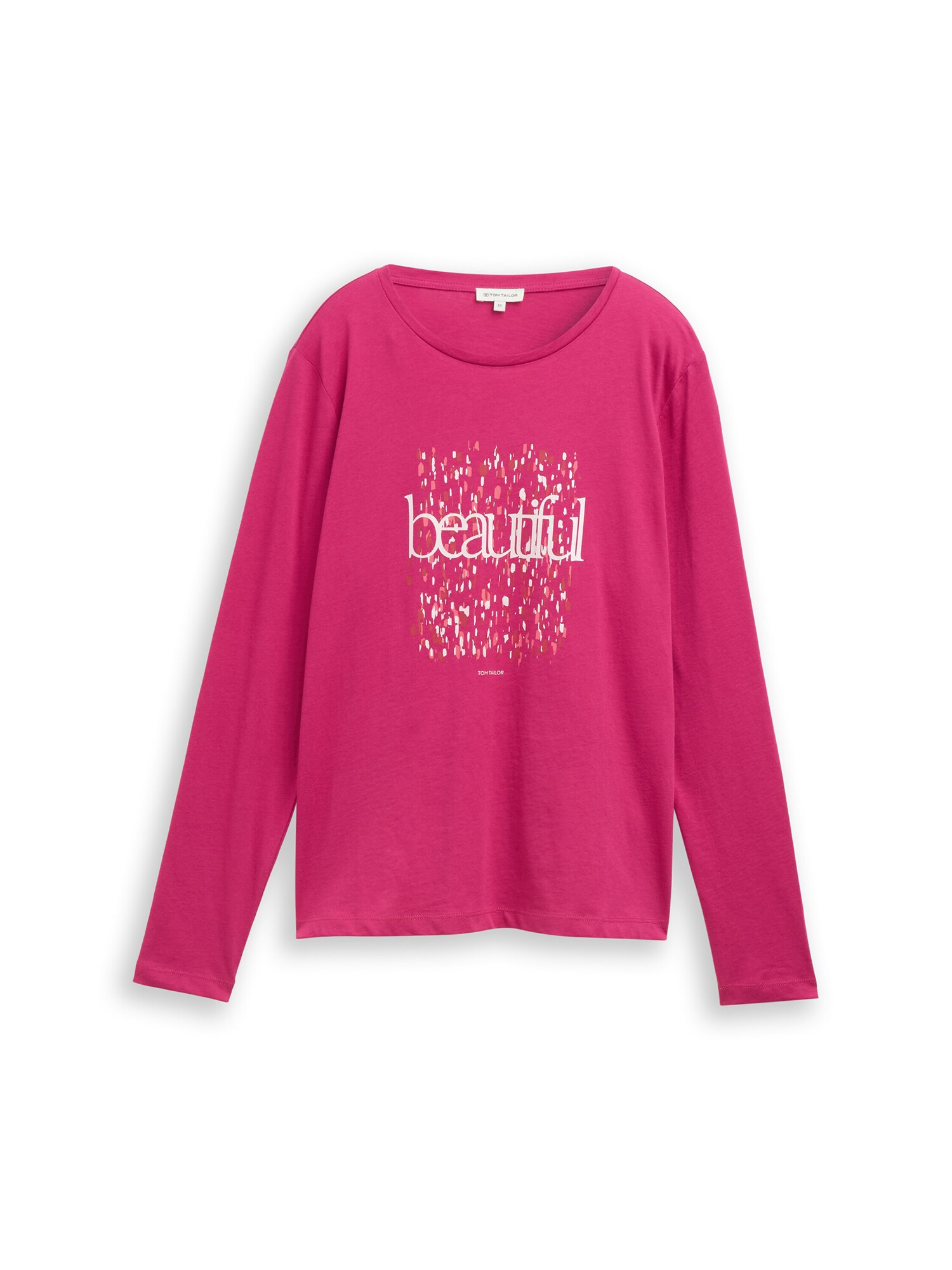 TOM TAILOR Tricou  roz / magenta / roz zmeură / alb