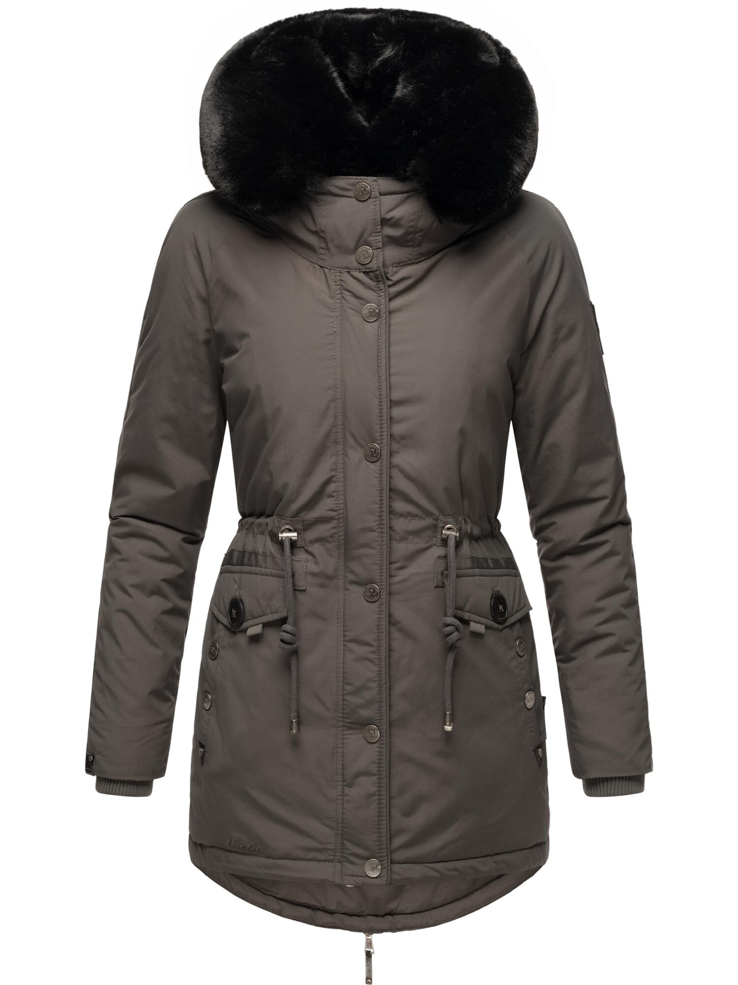 NAVAHOO Zimná parka 'Sweety Deluxe'  antracitová / čierna