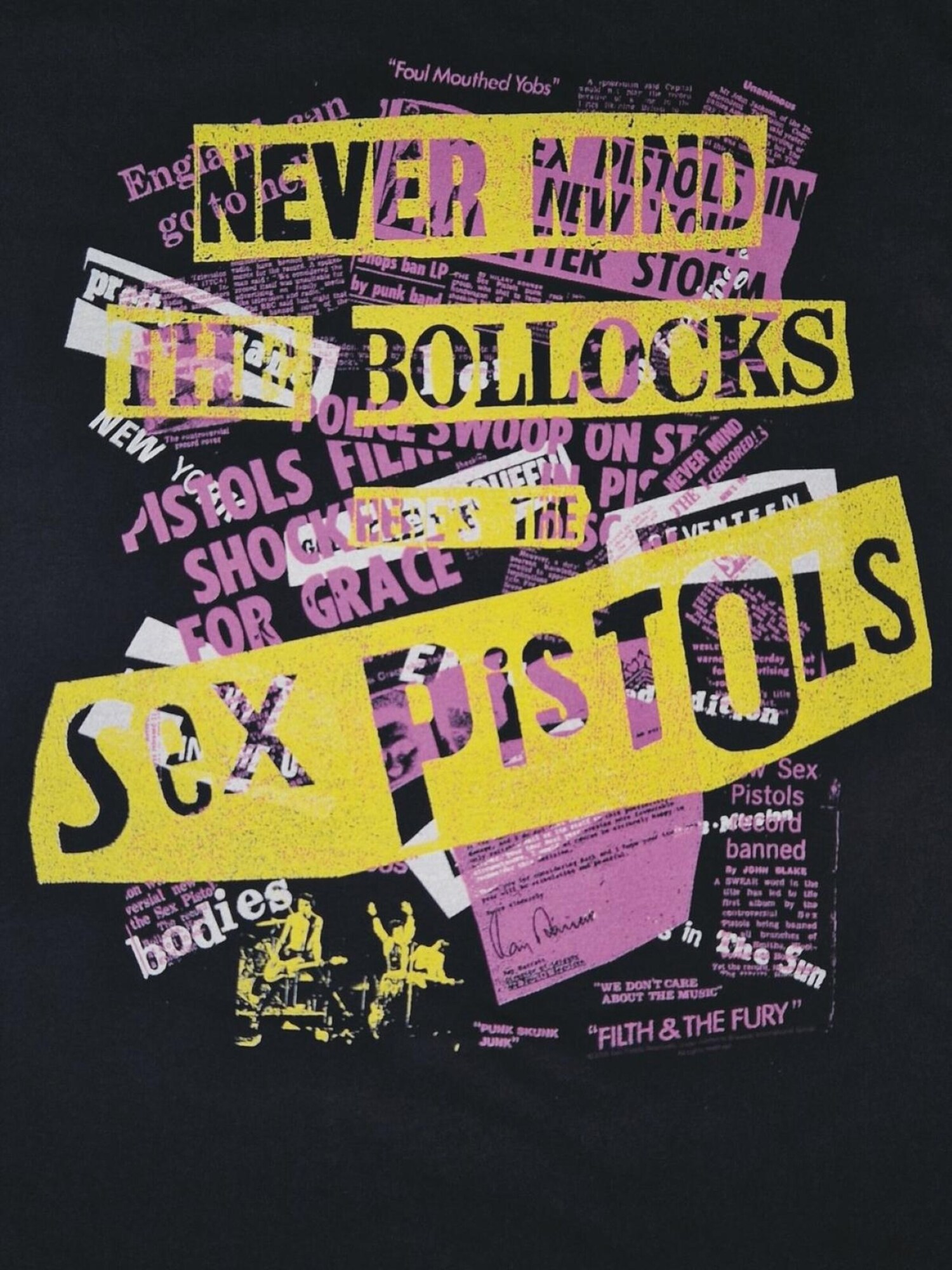 Sex Pistols Camiseta 'Sex Pistols Never Mind The Bollocks T-Shirt'  negro – imagen 4