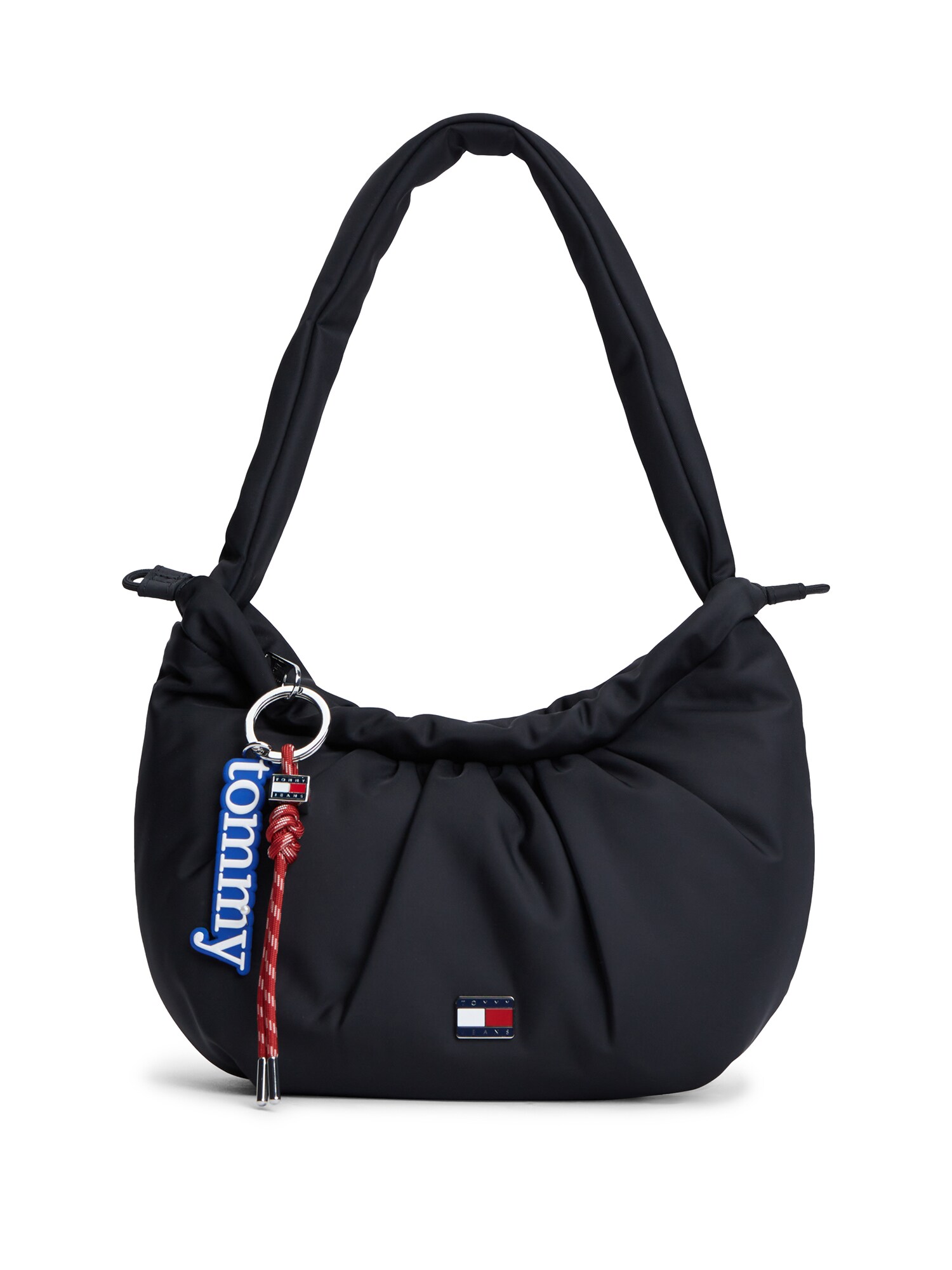 Tommy Jeans Kabelka na rameno 'Multi Drawstring Shoulder'  čierna