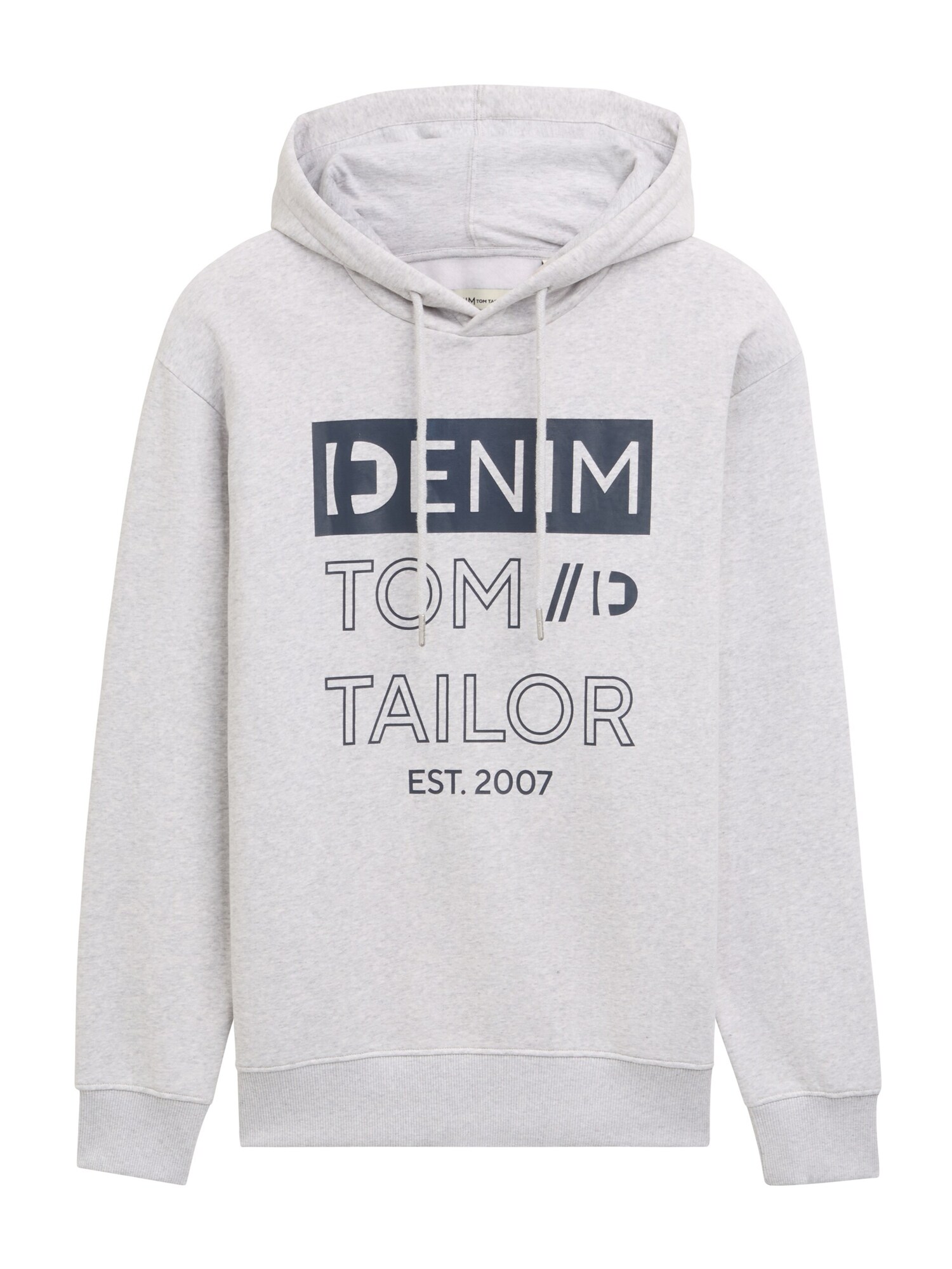 TOM TAILOR DENIM Mikina  námornícka modrá / svetlosivá