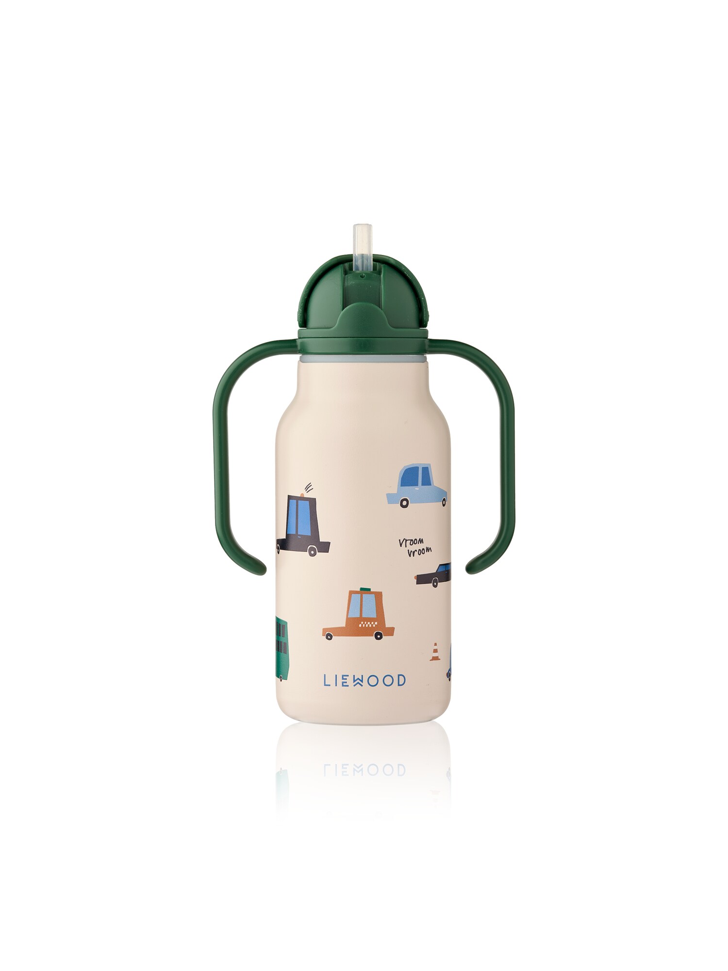 Liewood Izolačná nádoba 'Kimmie 250 ml'  krémová / svetlomodrá / koňaková / tmavozelená