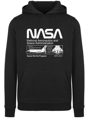 F4NT4STIC Sweatshirt ‘Nasa Classic Space Shuttle’ Zwart / Wit