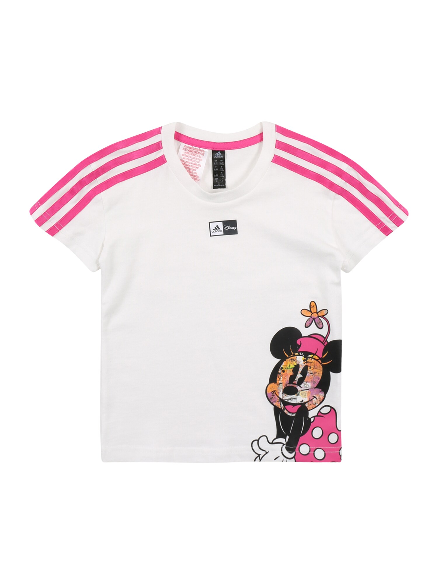ADIDAS PERFORMANCE Sportiniai marškinėliai  balkšva / rožinė / juoda / oranžinė