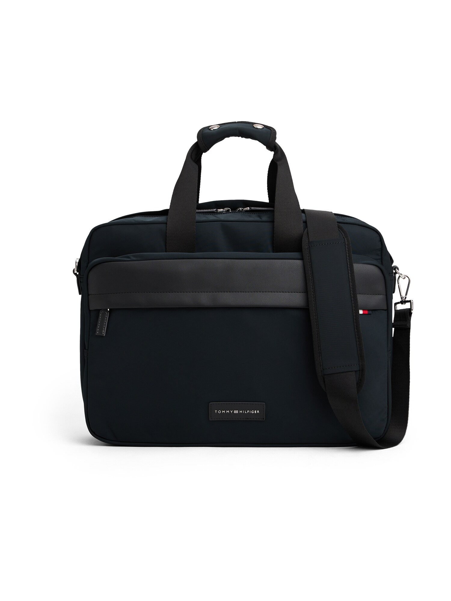 TOMMY HILFIGER Taška na notebook  tmavomodrá / čierna