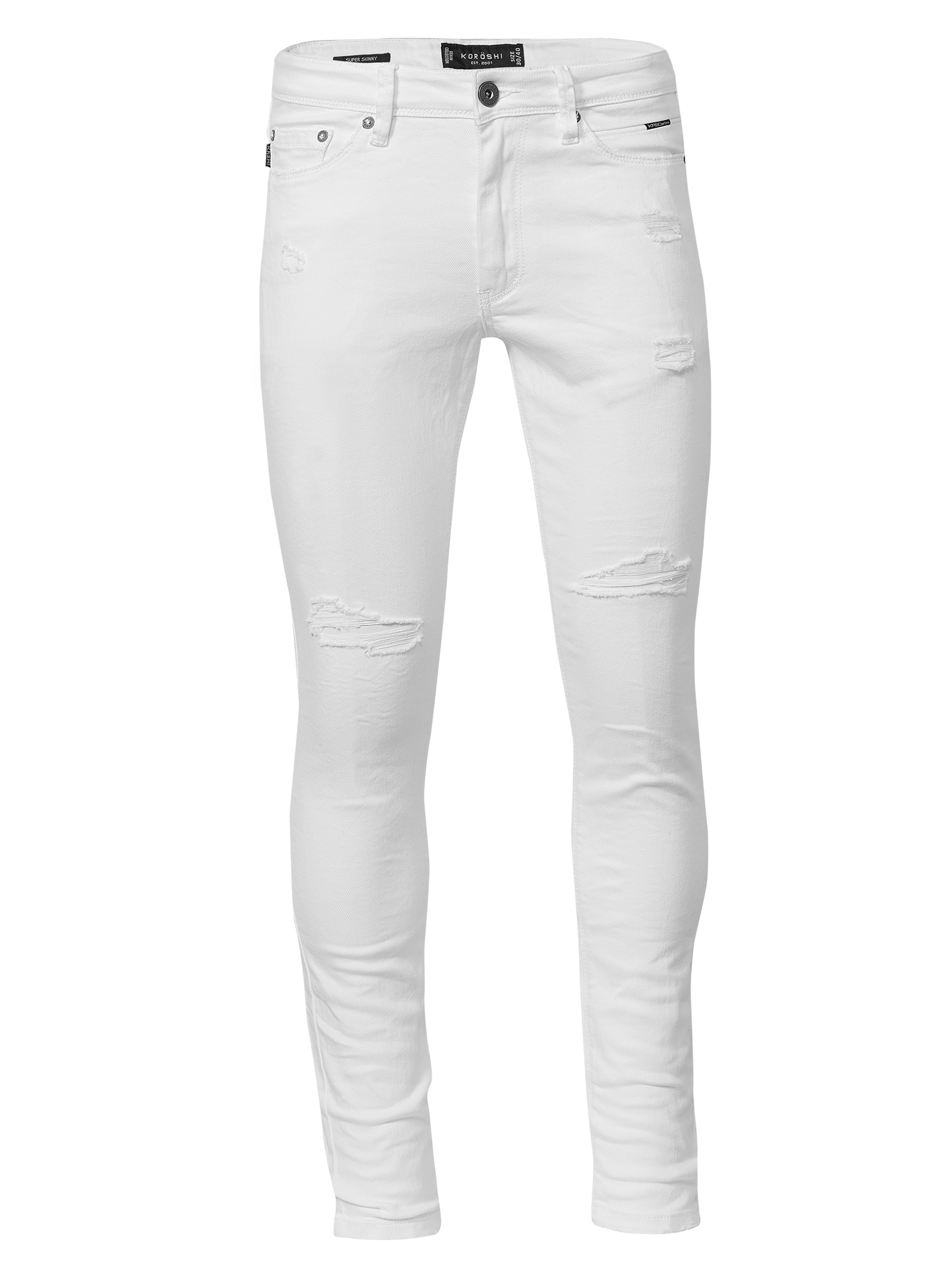 KOROSHI Jeans  alb