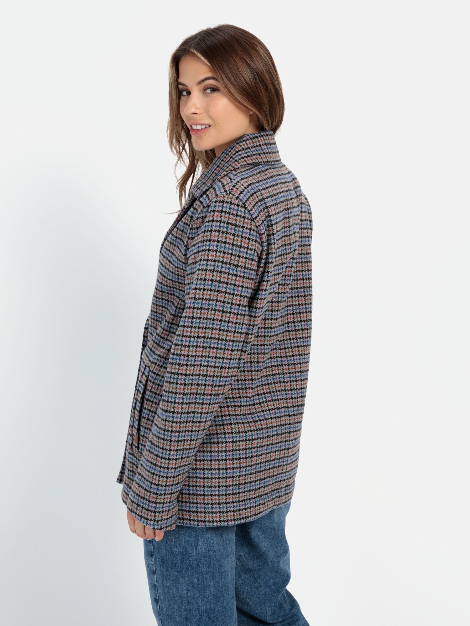 Thumbnail - Oversized Blazer mit kariertem Muster