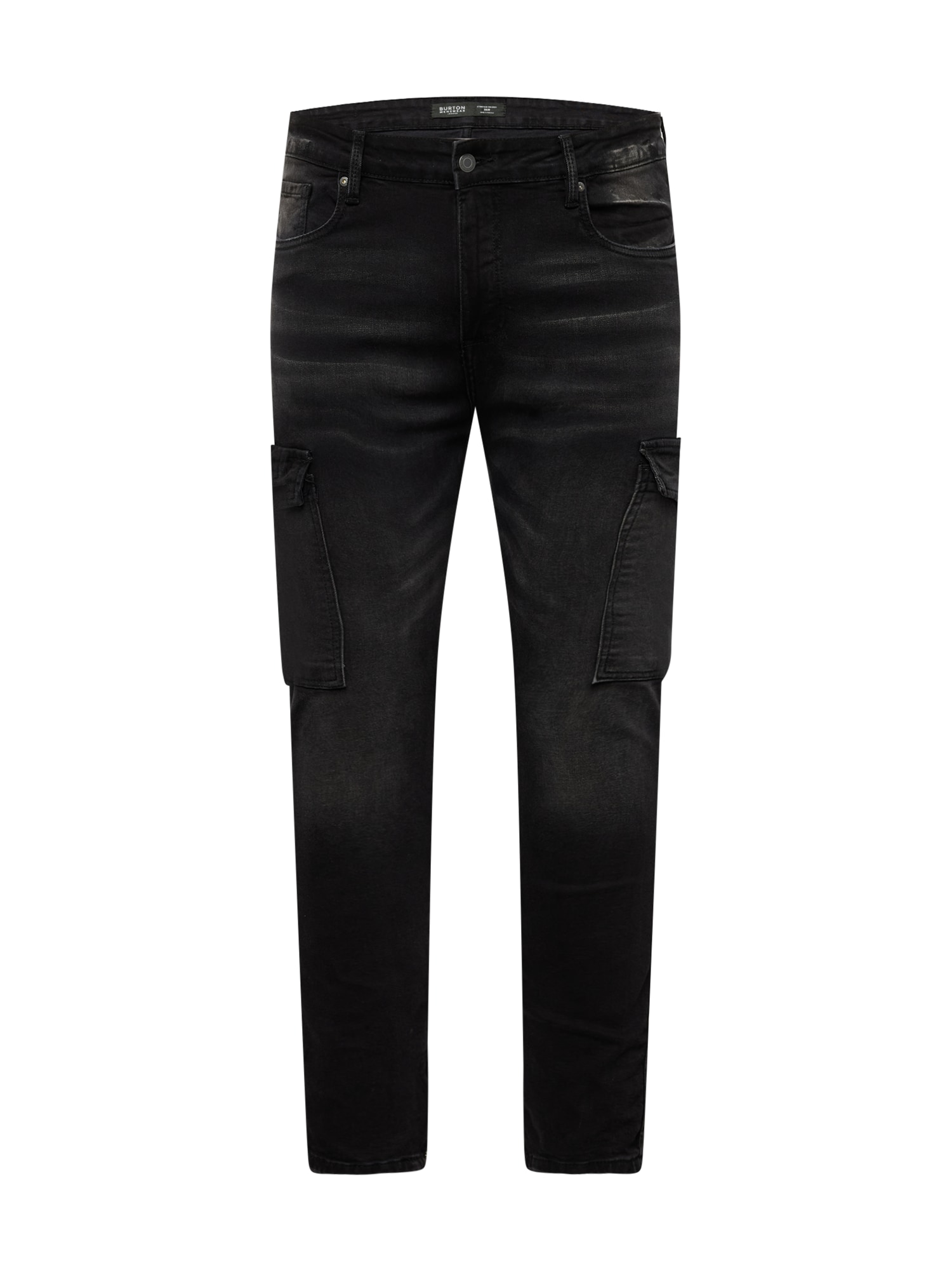 BURTON MENSWEAR LONDON Darbinio stiliaus džinsai juodo džinso spalva