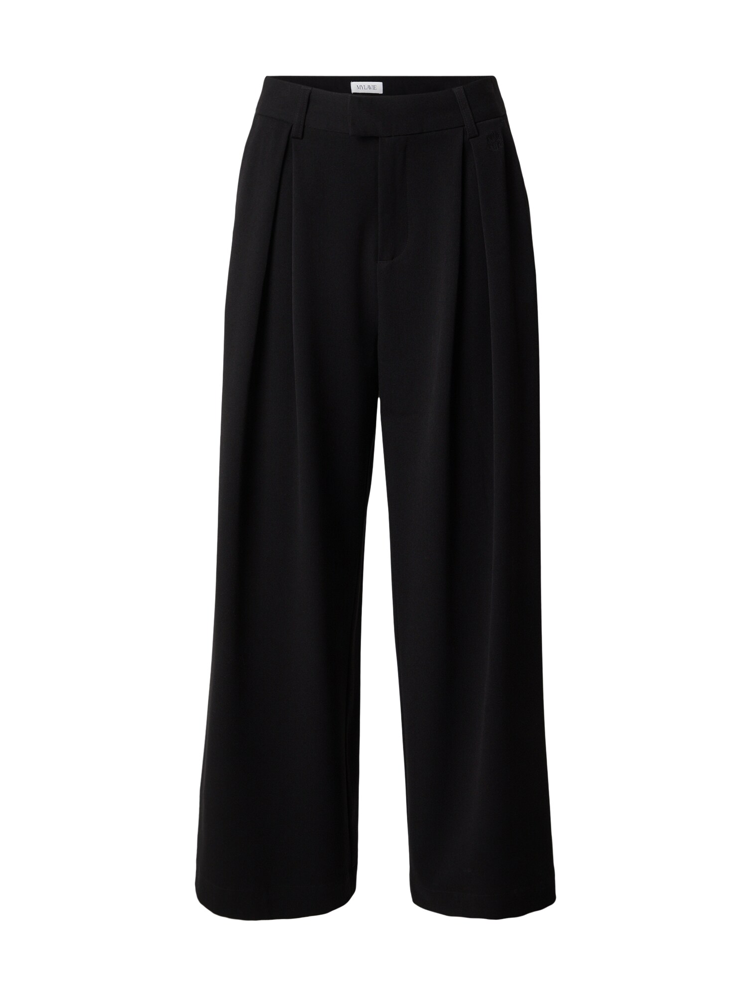 MYLAVIE by Sarah Harrison Pantaloni cutați negru