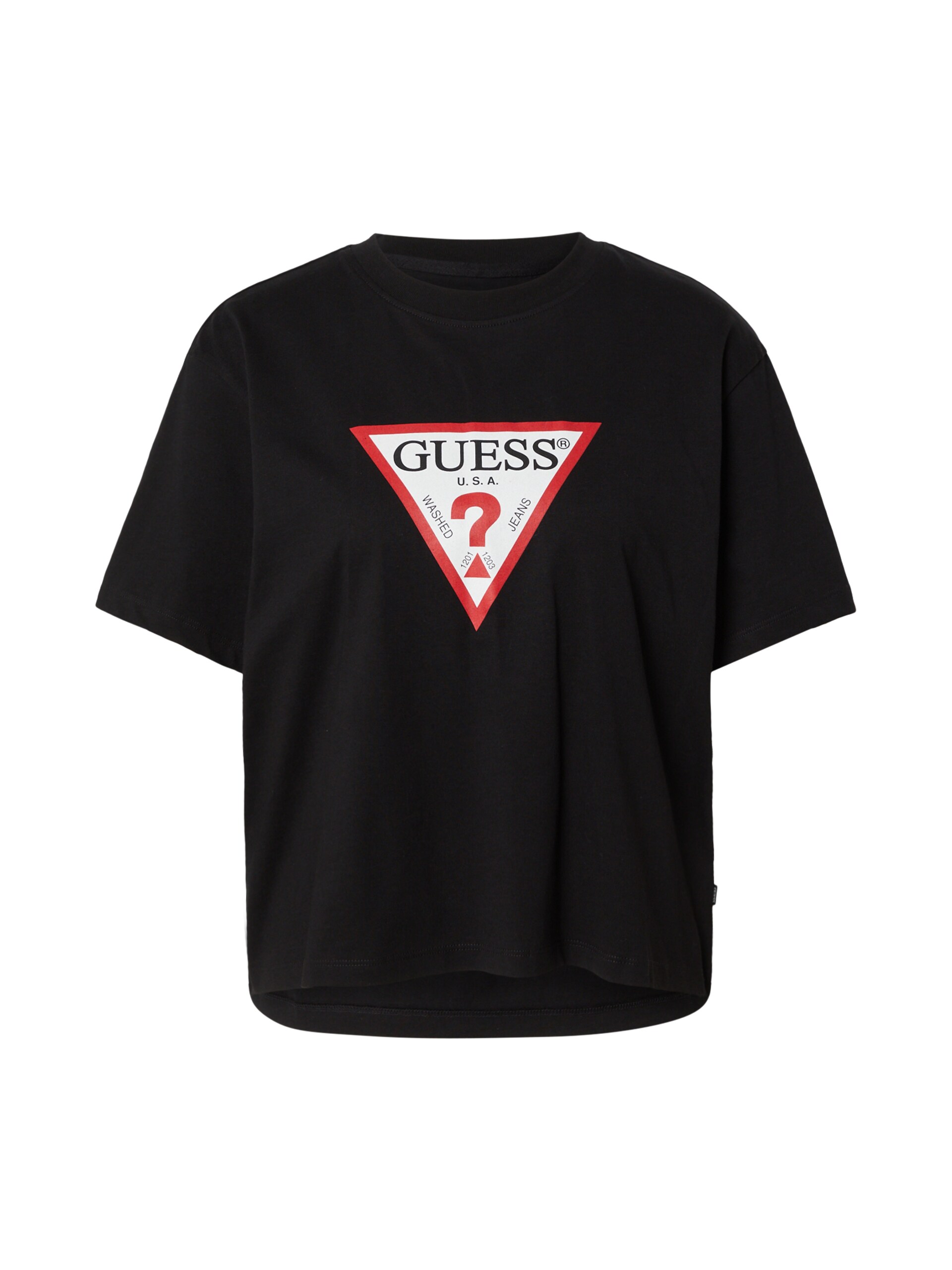 Guess Jeans T-shirt 'ICONIC' röd / svart dam