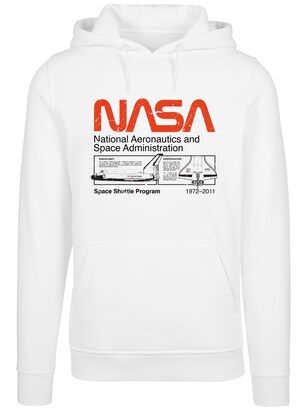 F4NT4STIC Sweatshirt ‘NASA Classic Space Shuttle’ Blauw / Neonrood / Zwart / Wit